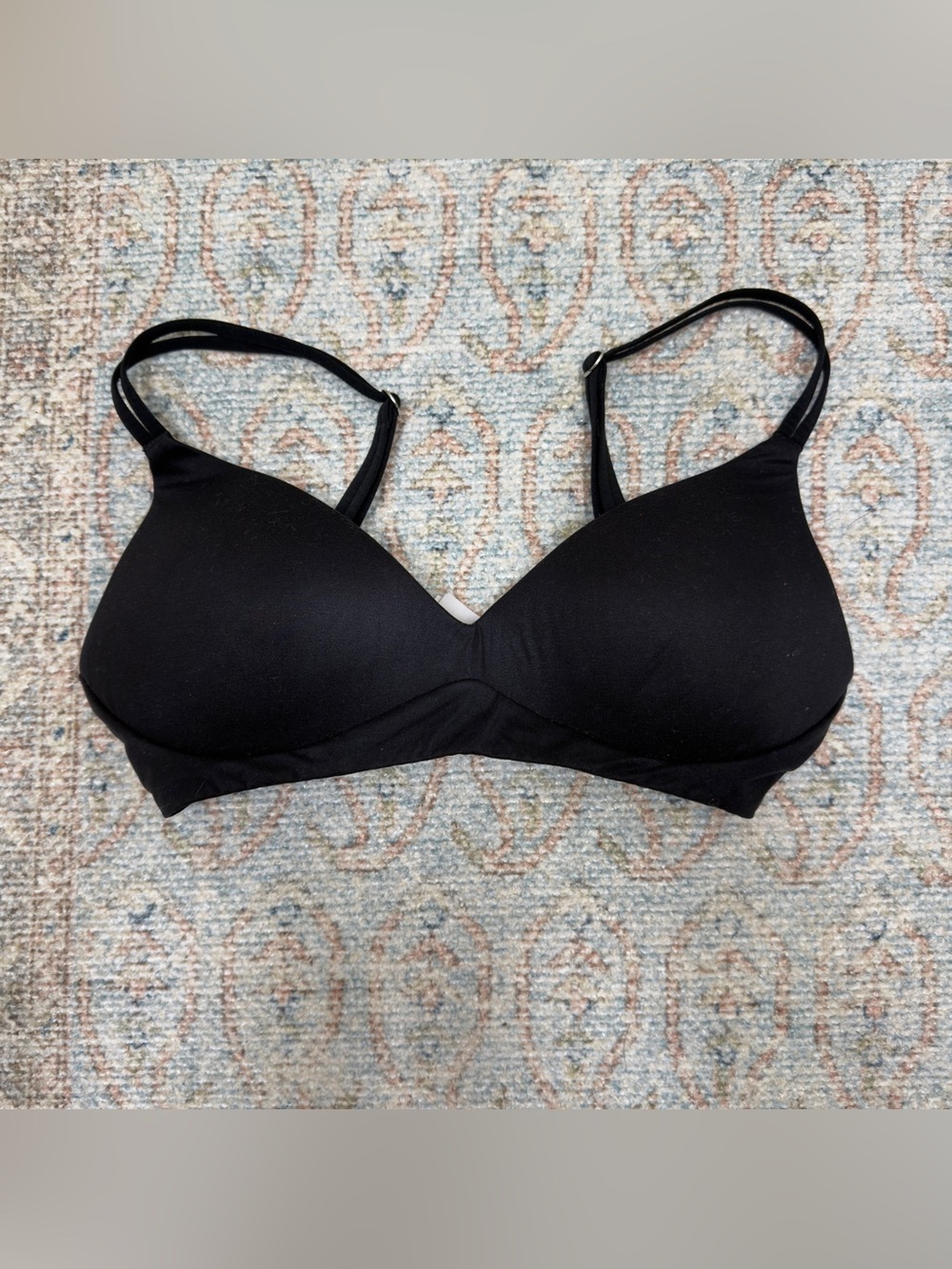aerie Black Real Sunnie Wireless T-Shirt Bra 32B